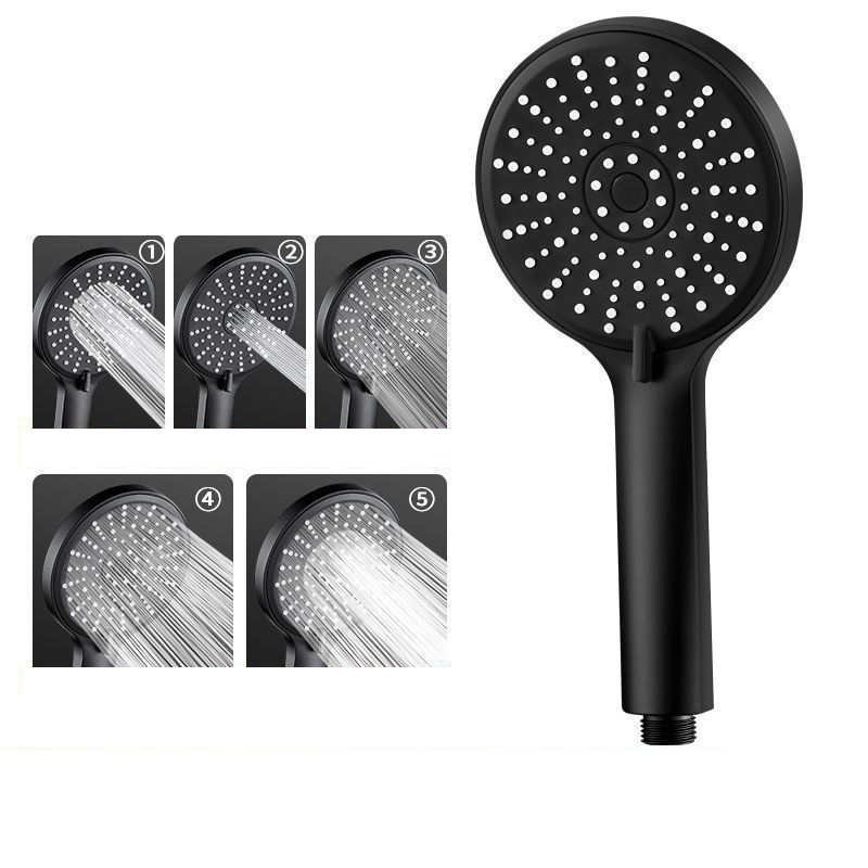 High Pressure Shower Head Handheld - Черная душевая лейка с 5 режимами,