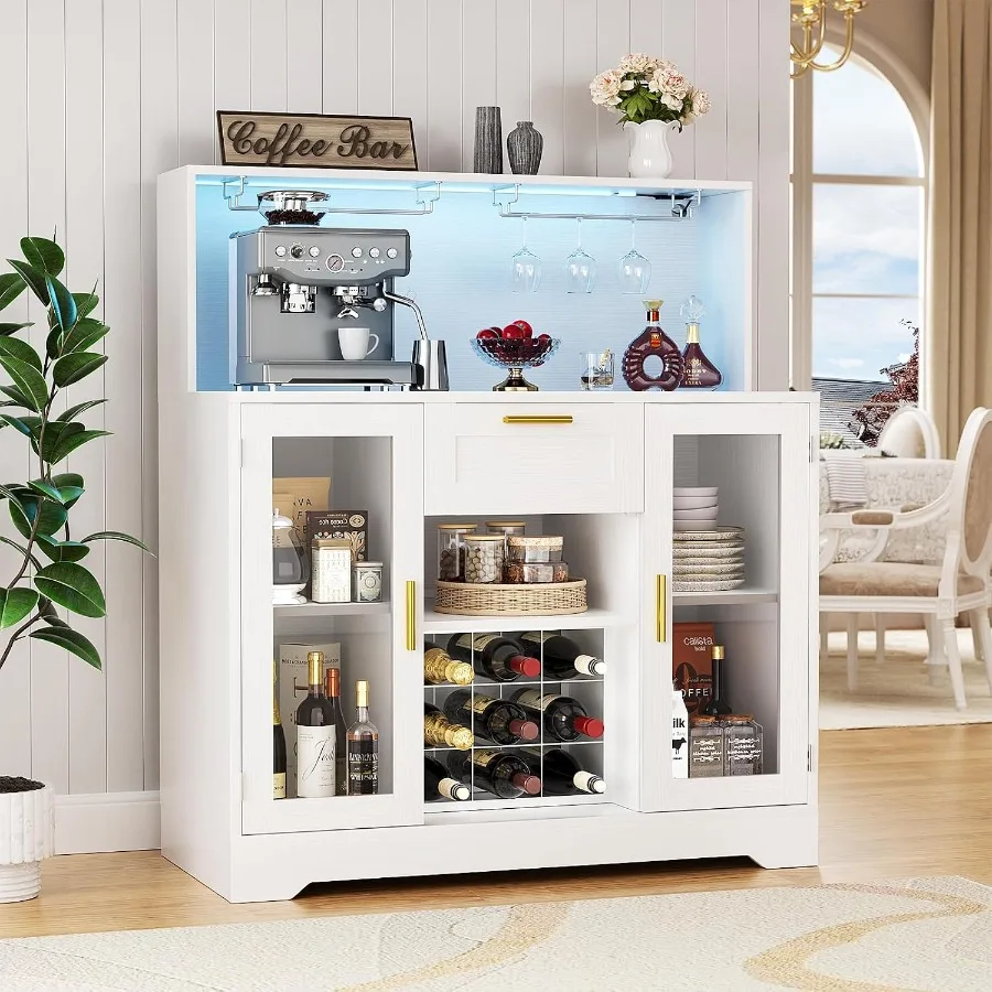 Storage & Organization - Кофейный шкаф с RGB-подсветкой и отсеком