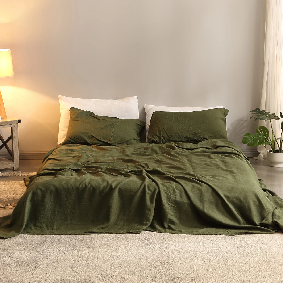 Fitted Bed Sheets Deep Pocket - Комплект постельного белья из 4 предметов,