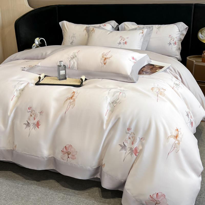 Aesthetic Floral Duvet Cover - Комплект постельного белья с цветочным принтом:
