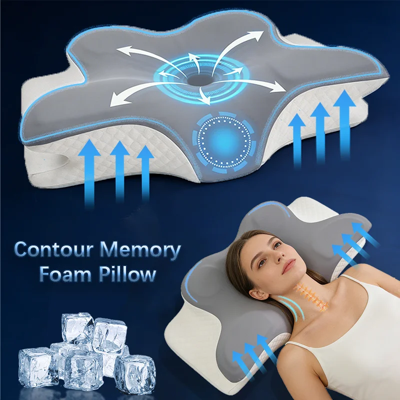 Подушка из пены с эффектом пам – обзор и цена Memory Foam Orthopedic Pillow Neck Pain