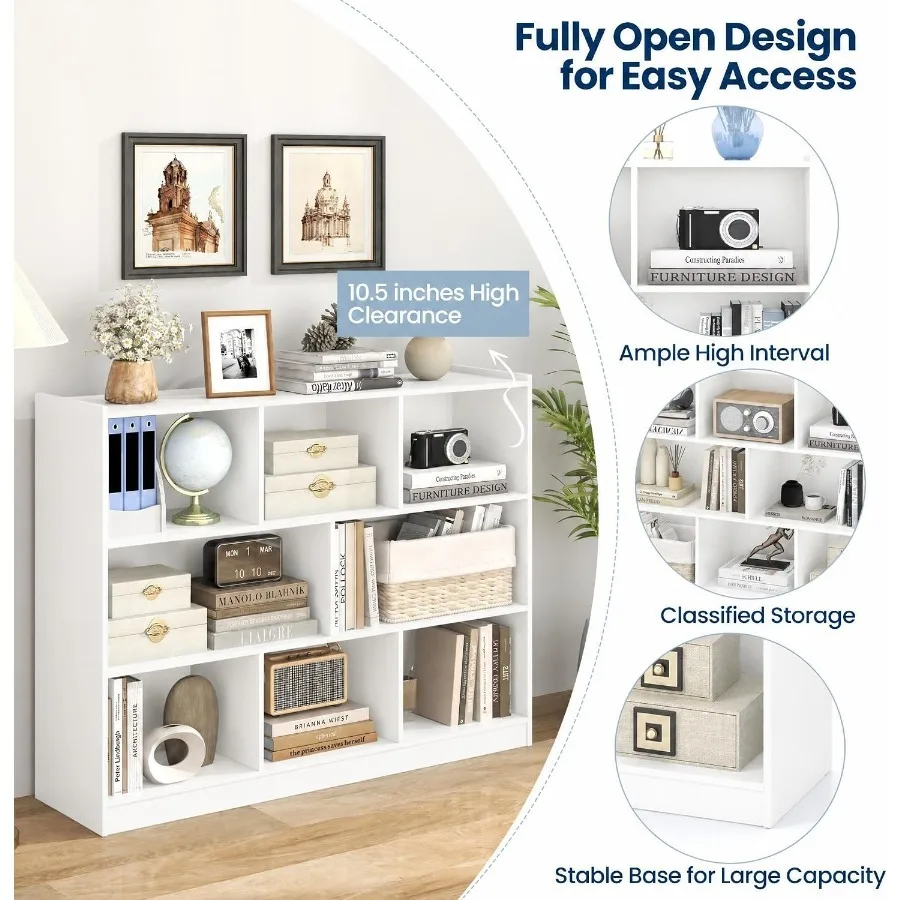 Книжный шкаф-стеллаж с 8 секци – обзор и цена Storage & Organization